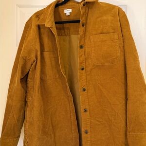 J. Crew Corduroy Shirt in Warm Brown